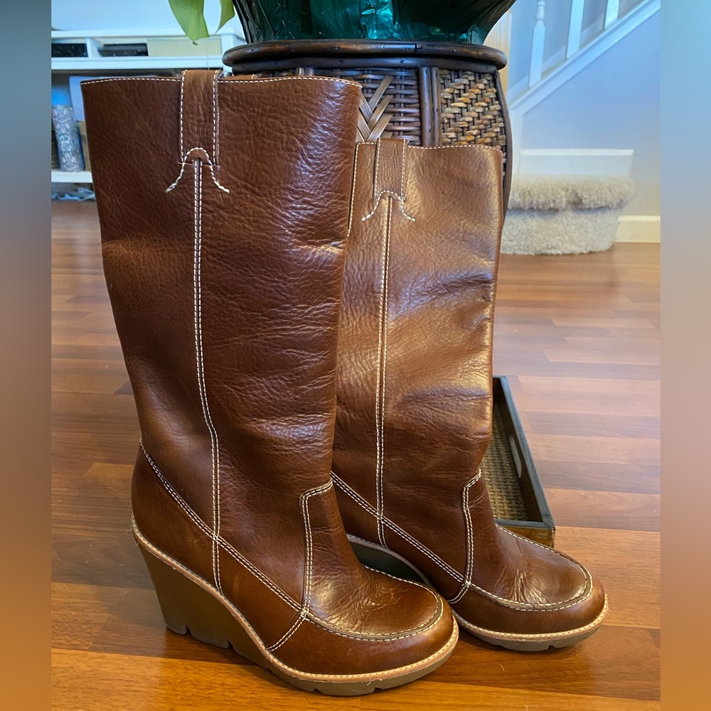 Michael Kors Dipper Wedge Knee High boots, vintage 90’s, excellent condition